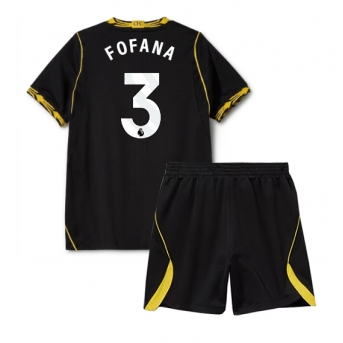 Chelsea Wesley Fofana #3 Maglia Gara Trasferta Repliche 2026-27 Bambino Maniche Corte